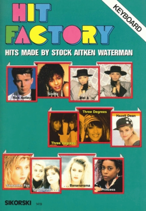 Book cover for Hit Factory Fur Keyboard -20 Hits Made By Stock, Aitken, Waterman-