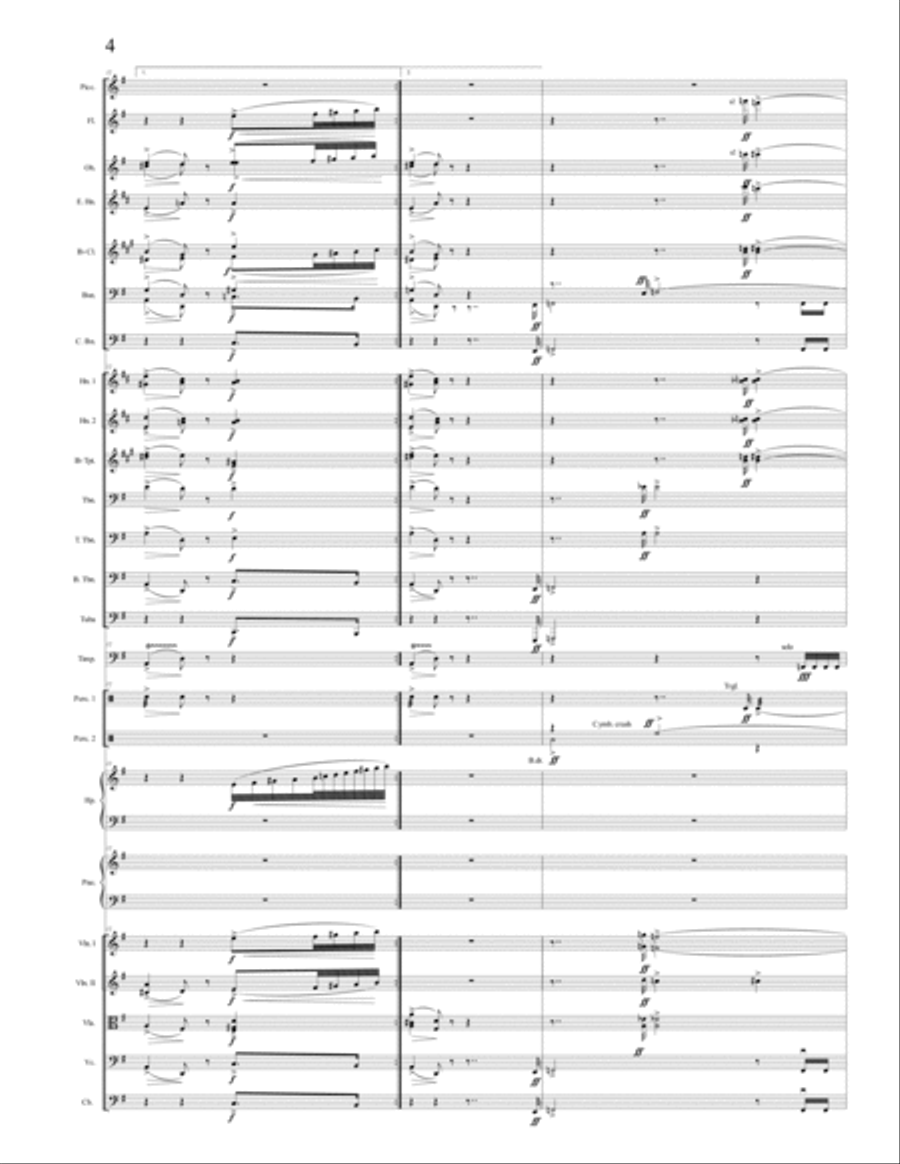 A. Arensky - Suite #1 in F major, op. 15, #3. Polonaise, Orchestrated by A. Leytush Full Orchestra scores gallery preview page 4