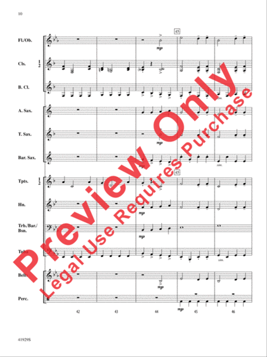The Collegiate Concert Band scores gallery preview page 11