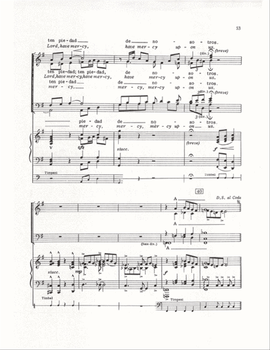 The Cuban Mass (Vocal Score) 4-Part scores gallery preview page 50
