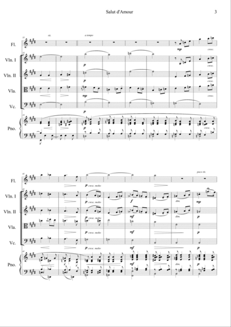 Salut d'amour Orchestra scores gallery preview page 3
