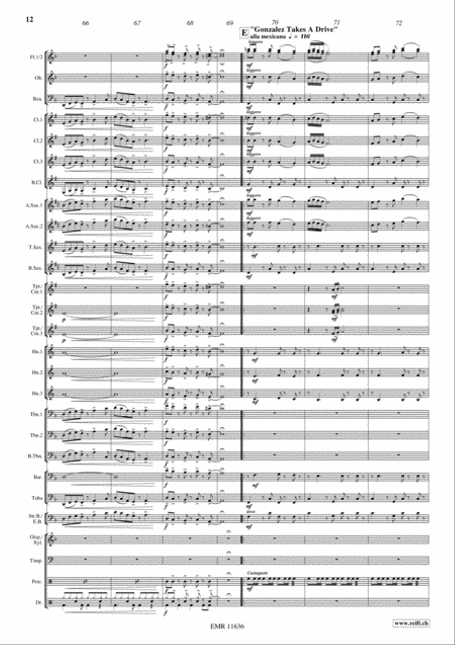 For Your Eyes Only Concert Band scores gallery preview page 13