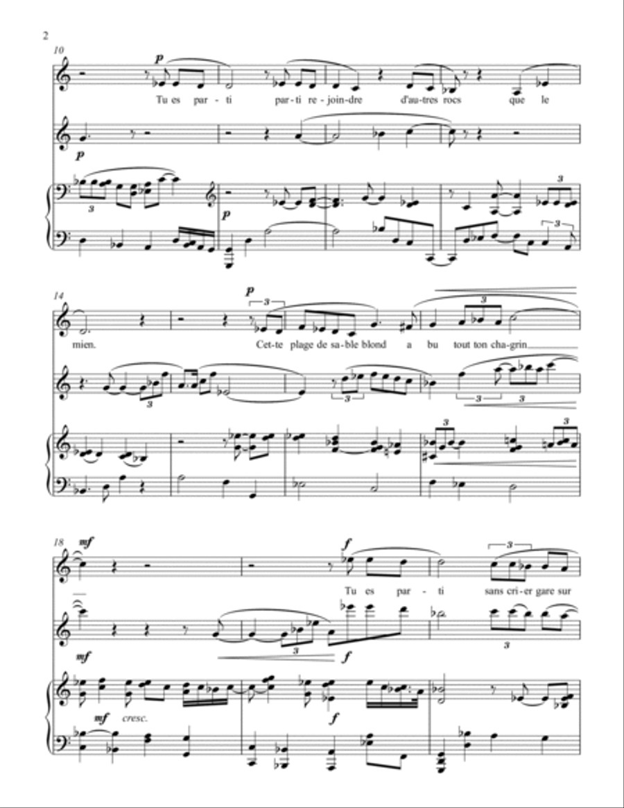 Les heures bleues Small Ensemble scores gallery preview page 2
