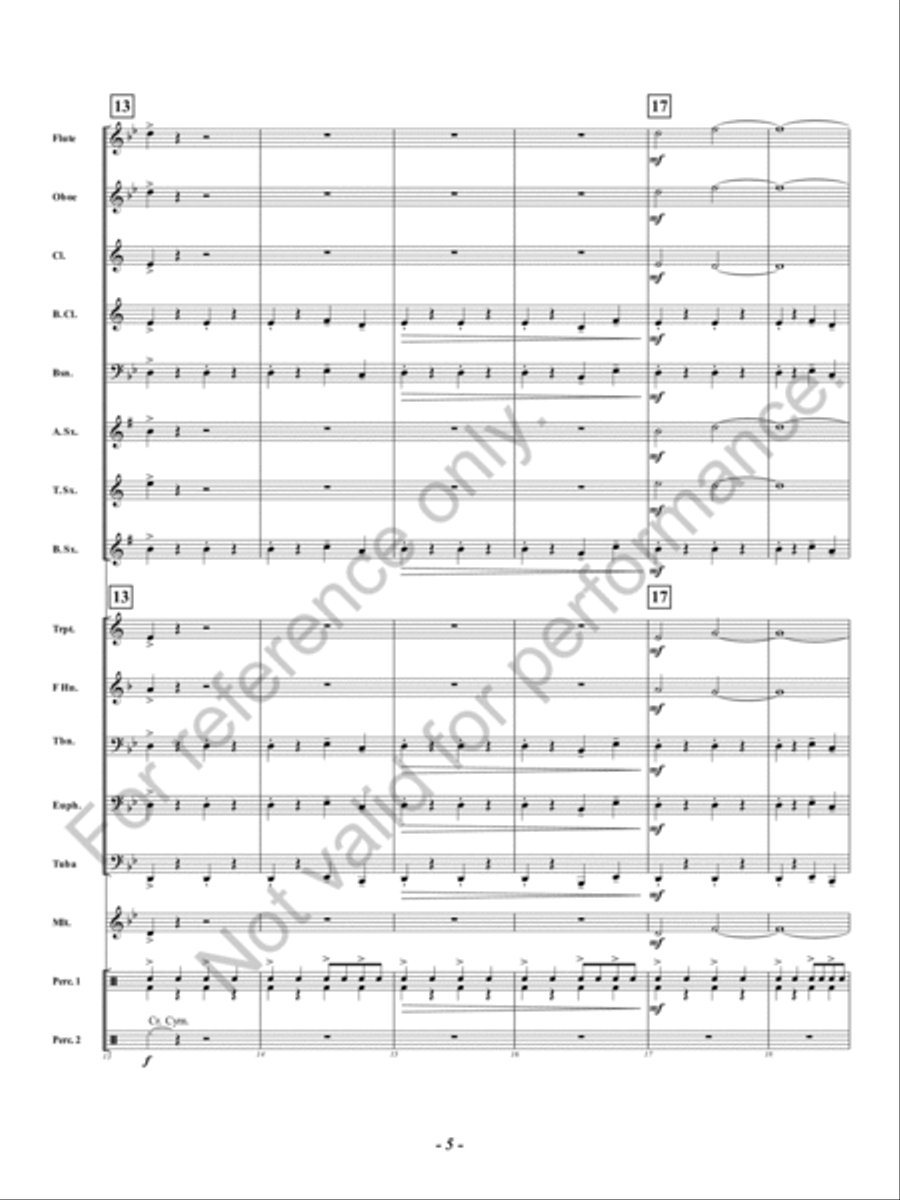 Boss Battle Concert Band scores gallery preview page 6