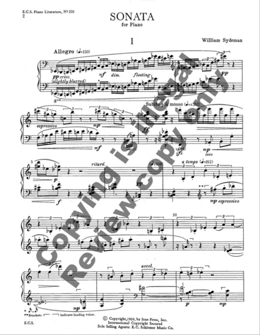 Sonata Piano Solo scores gallery preview page 3
