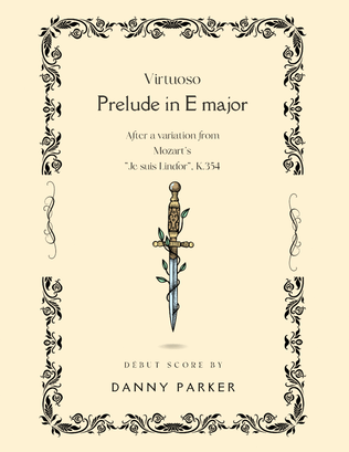 Book cover for "Virtuoso" Prelude in E major