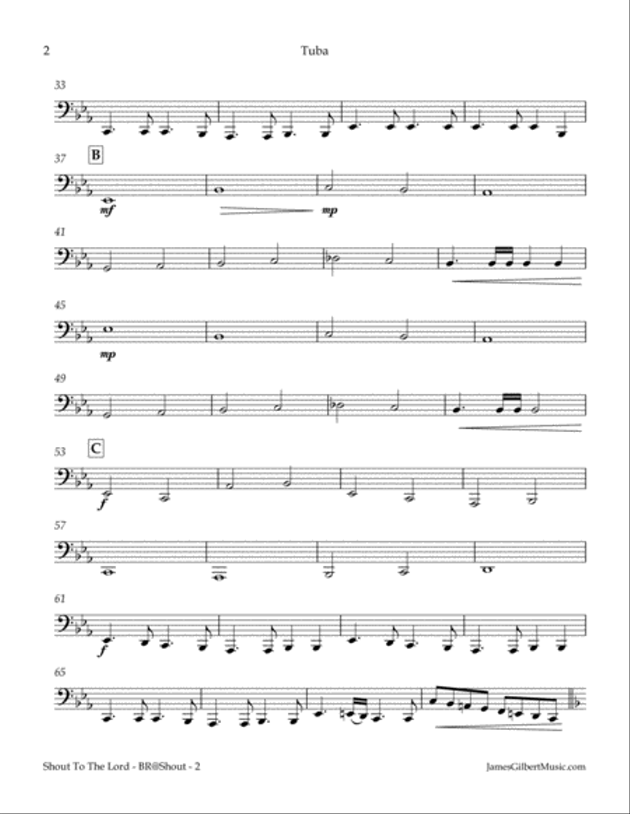 Shout To The Lord Brass Ensemble scores gallery preview page 3