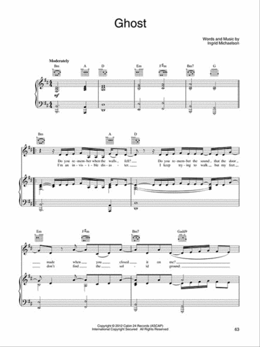 Ingrid Michaelson – Human Again Piano, Vocal, Guitar scores gallery preview page 4
