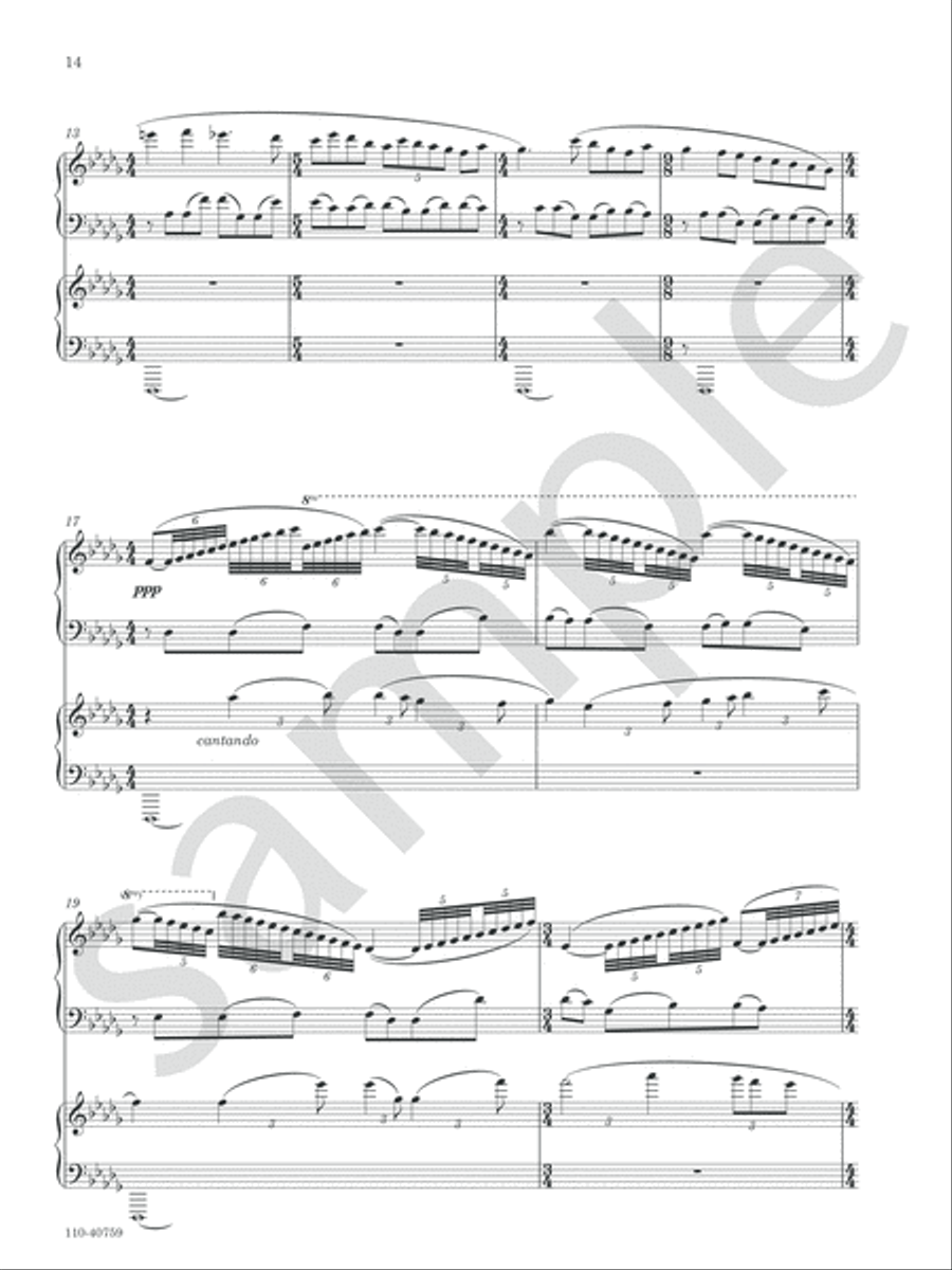 Three Lullabies Chamber Music scores gallery preview page 8
