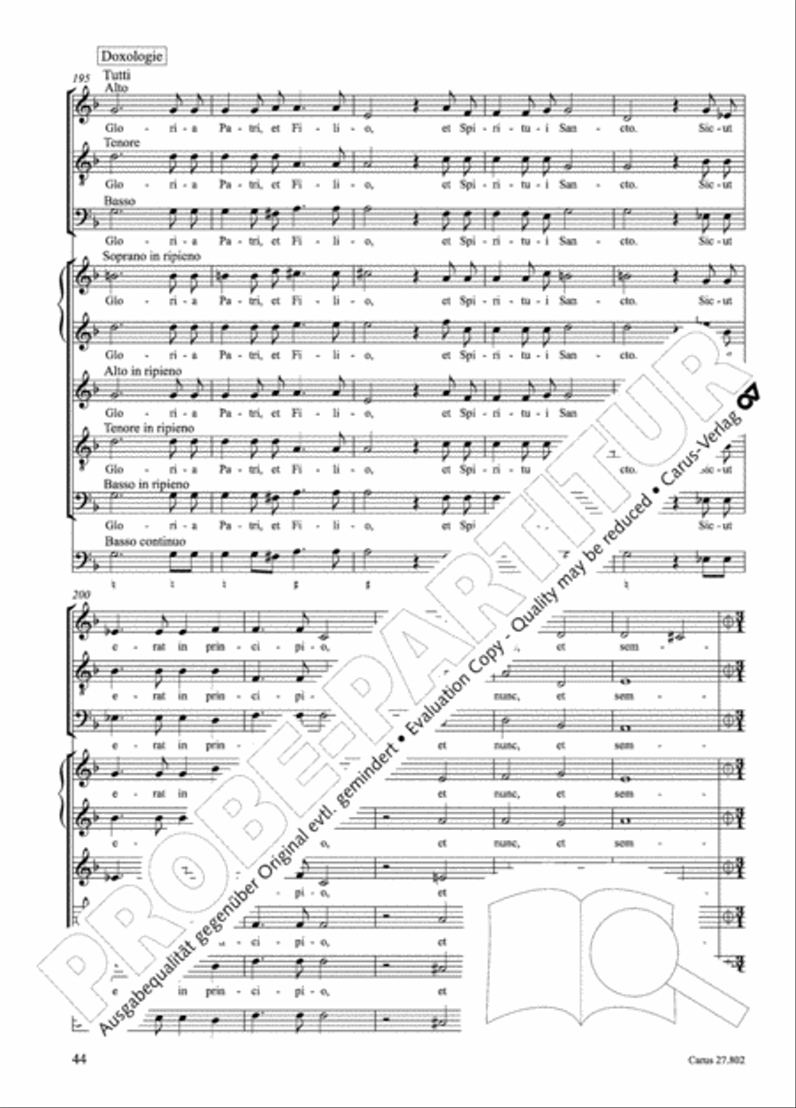 Salmi I (Selva morale e spirituale) Collection / Songbook scores gallery preview page 69