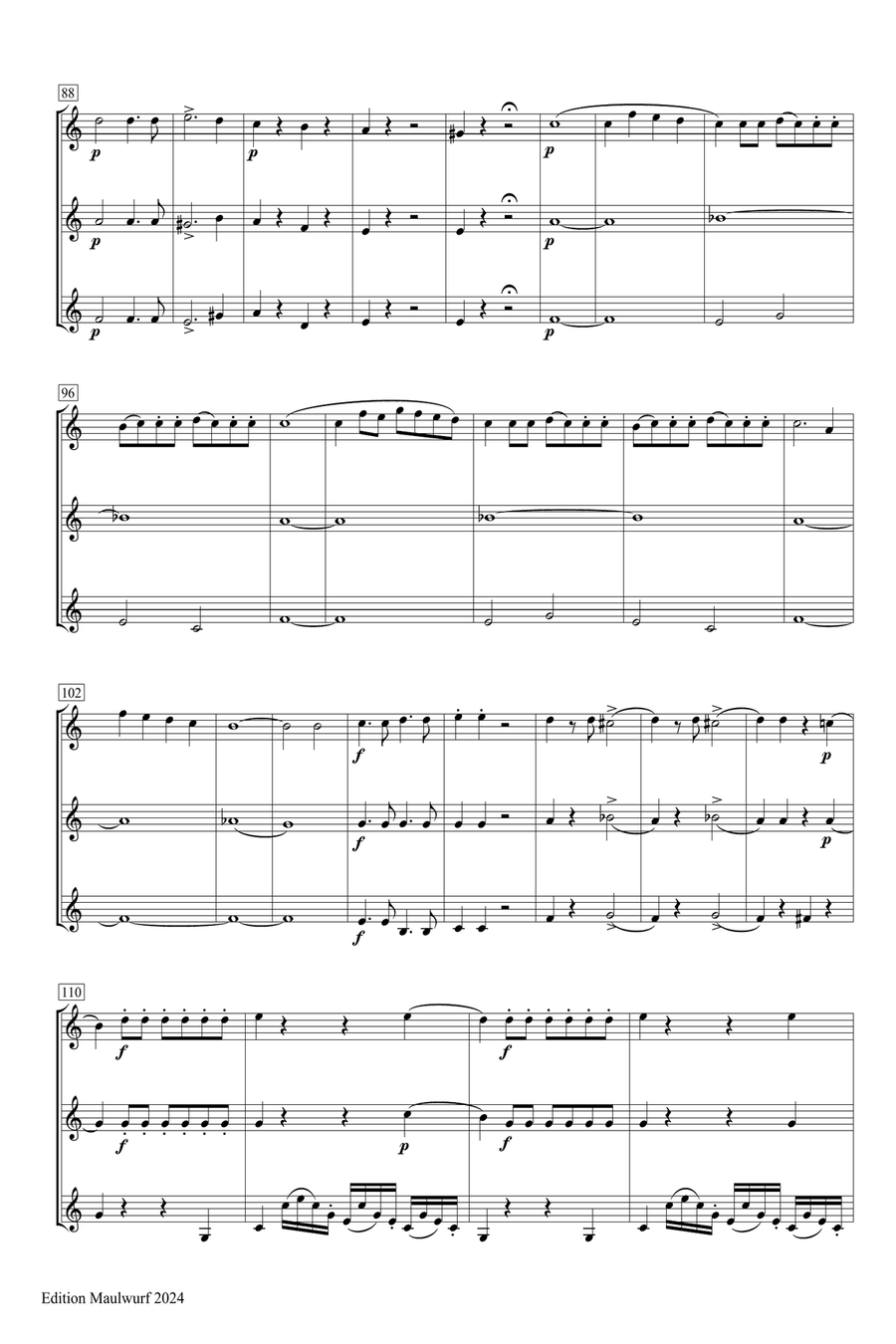 Horn Trio Brass Trio scores gallery preview page 5