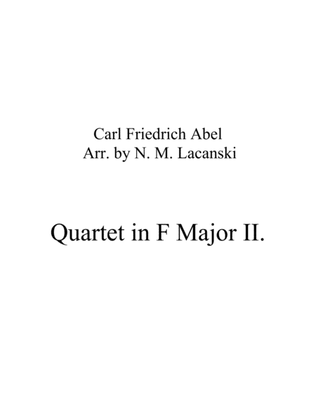 Book cover for Quartet in F Major Movement 2