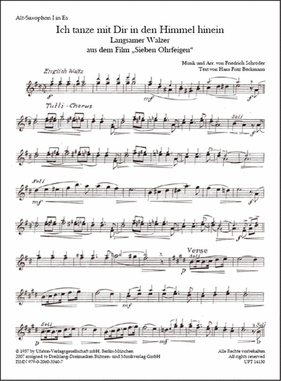Ich tanze mit dir in den Himmel hinein Orchestra scores gallery preview page 4