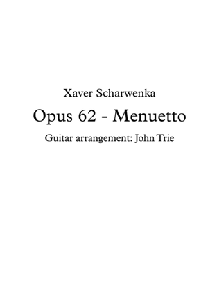Opus 62, Menuetto - tab