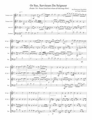 Or Sus, Serviteurs Du Seigneur - Sweelinck - Brass Quartet