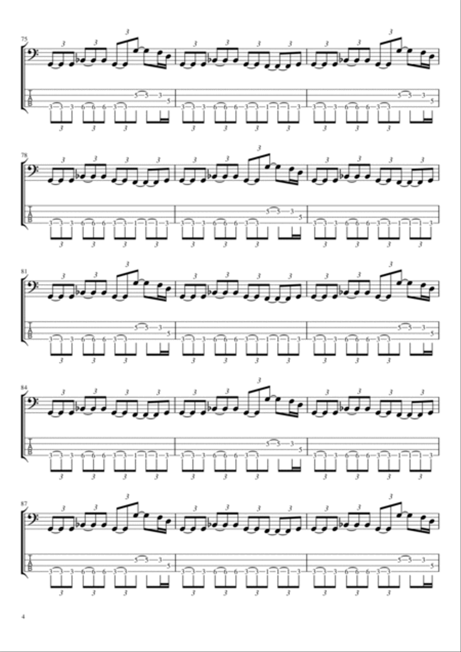 Fairies Wear Boots (interpolating Jack The Stripper) Guitar Tablature scores gallery preview page 4
