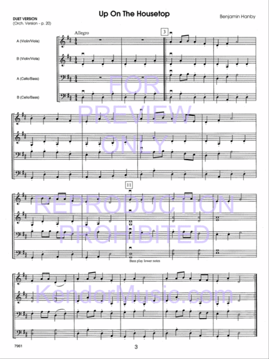 Holiday Strings (Score) String Orchestra scores gallery preview page 4