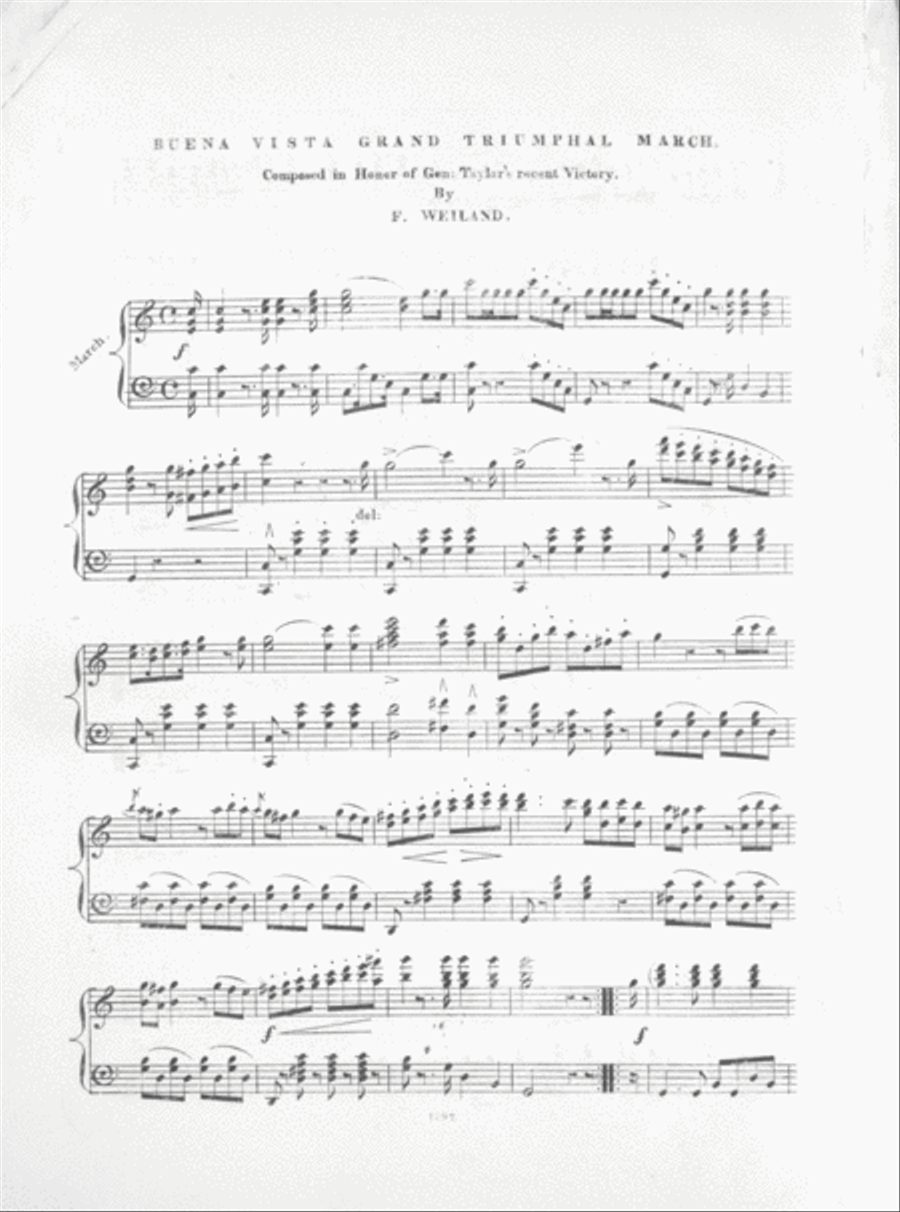 Buena Vista Grand Triumphal March Piano Solo scores gallery preview page 2