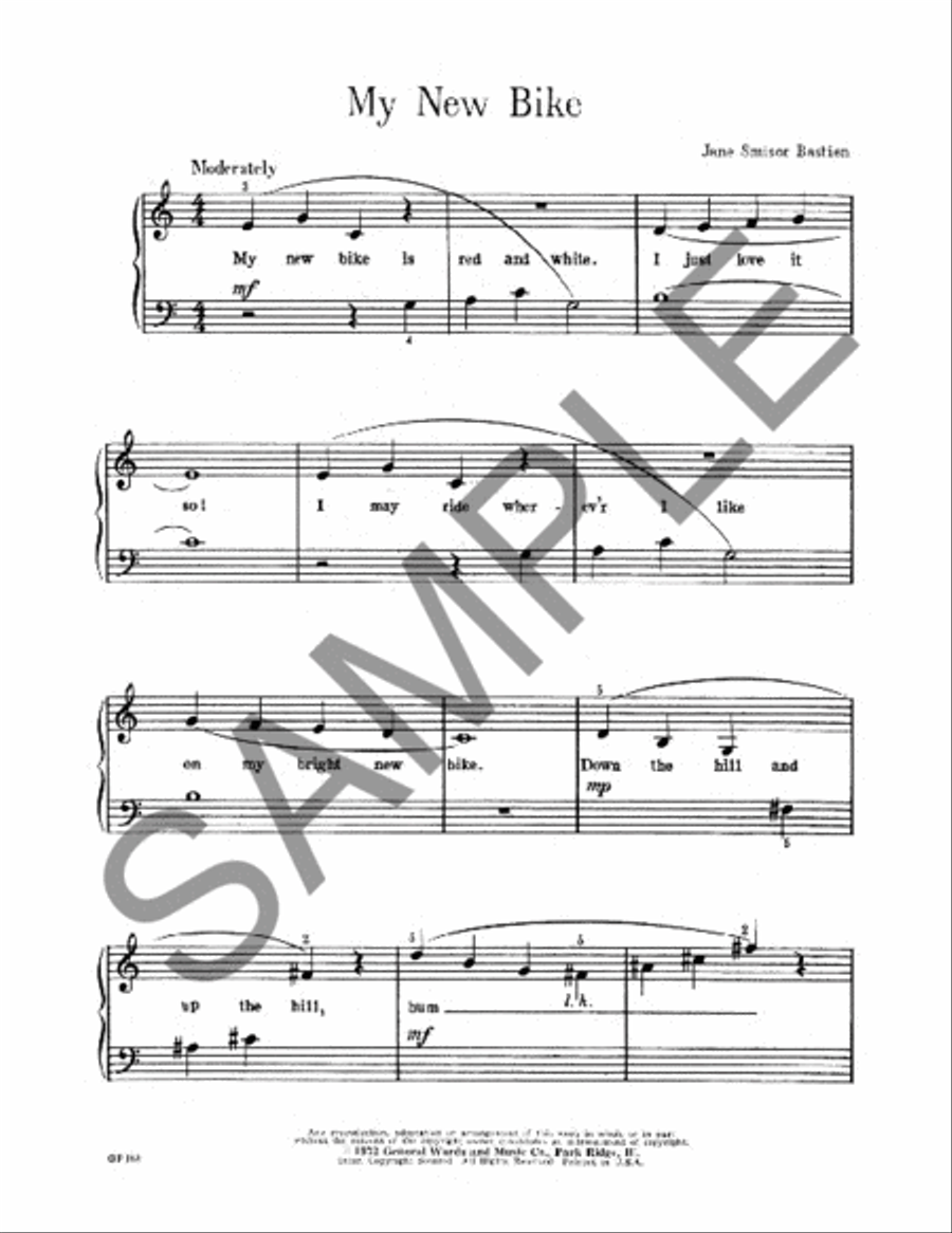 My New Bike My New Bike Piano Method scores gallery preview page 2
