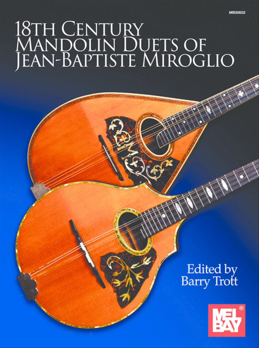 18th Century Mandolin Duets of Jean-Baptiste Miroglio Mandolin scores gallery preview page 1