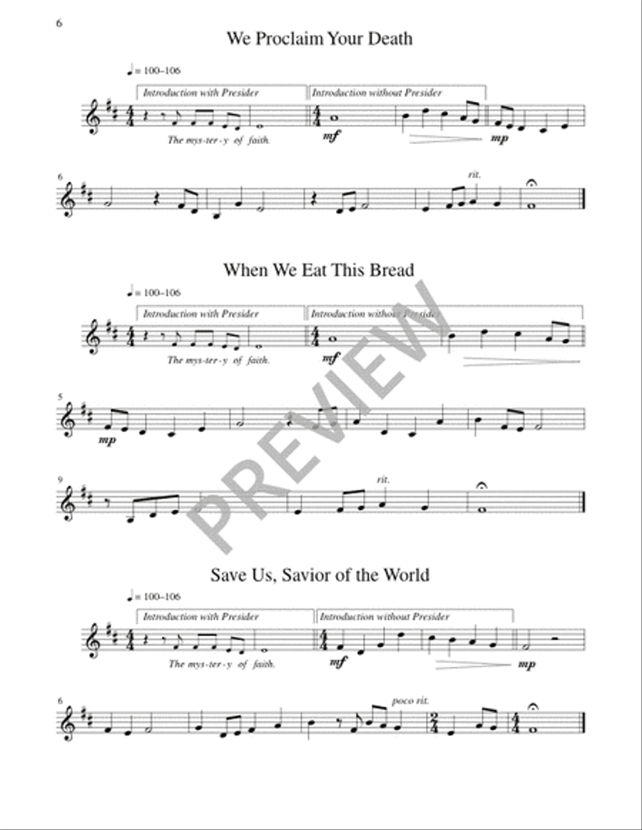 Mass of Joy and Peace - Woodwind edition Flute scores gallery preview page 14