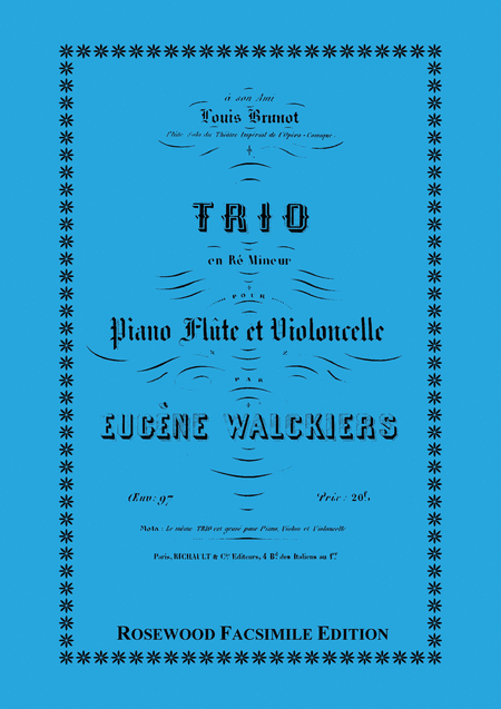 Eugene Walckiers : Trio, Op. 97