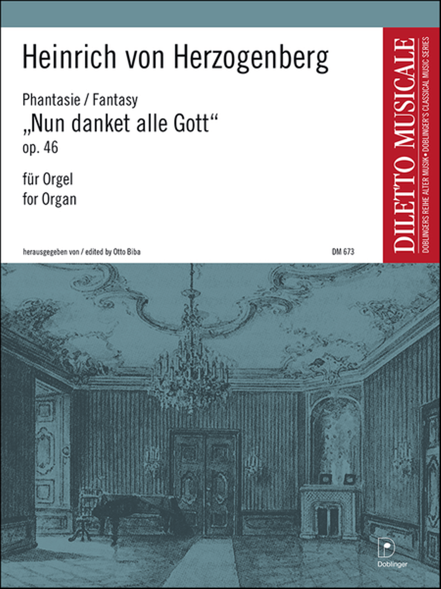 Phantasie Nun danket alle Gott op. 46 Organ scores gallery preview page 1