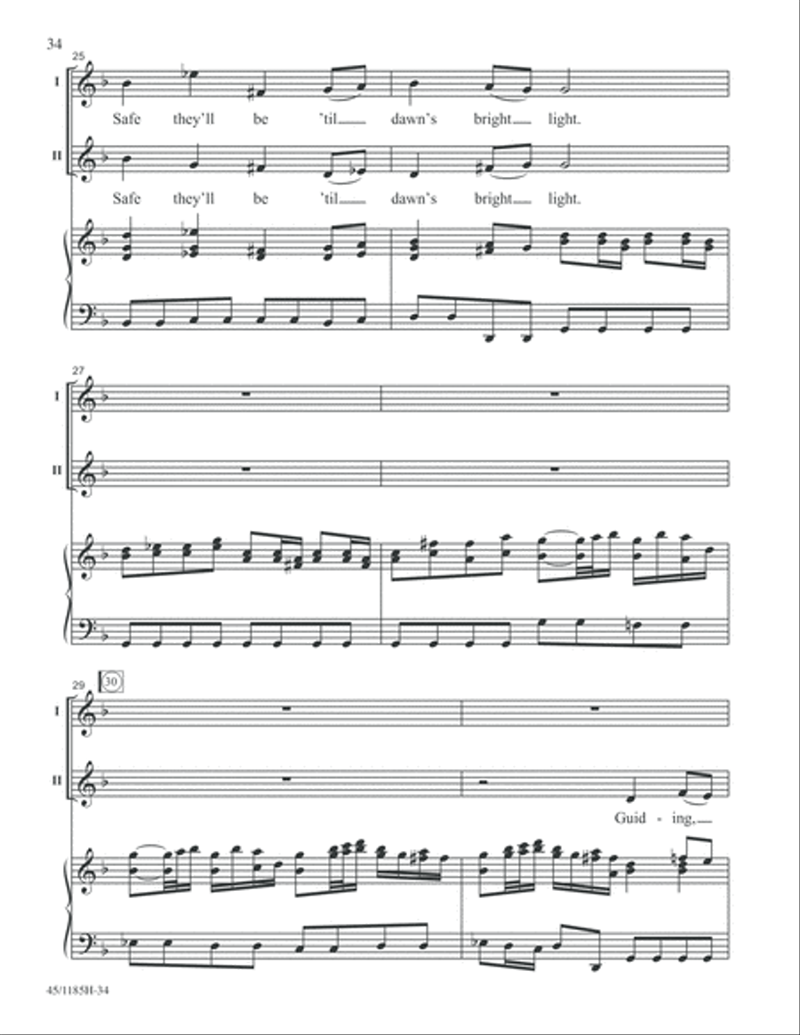 Bach for Young Voices 2-Part scores gallery preview page 34