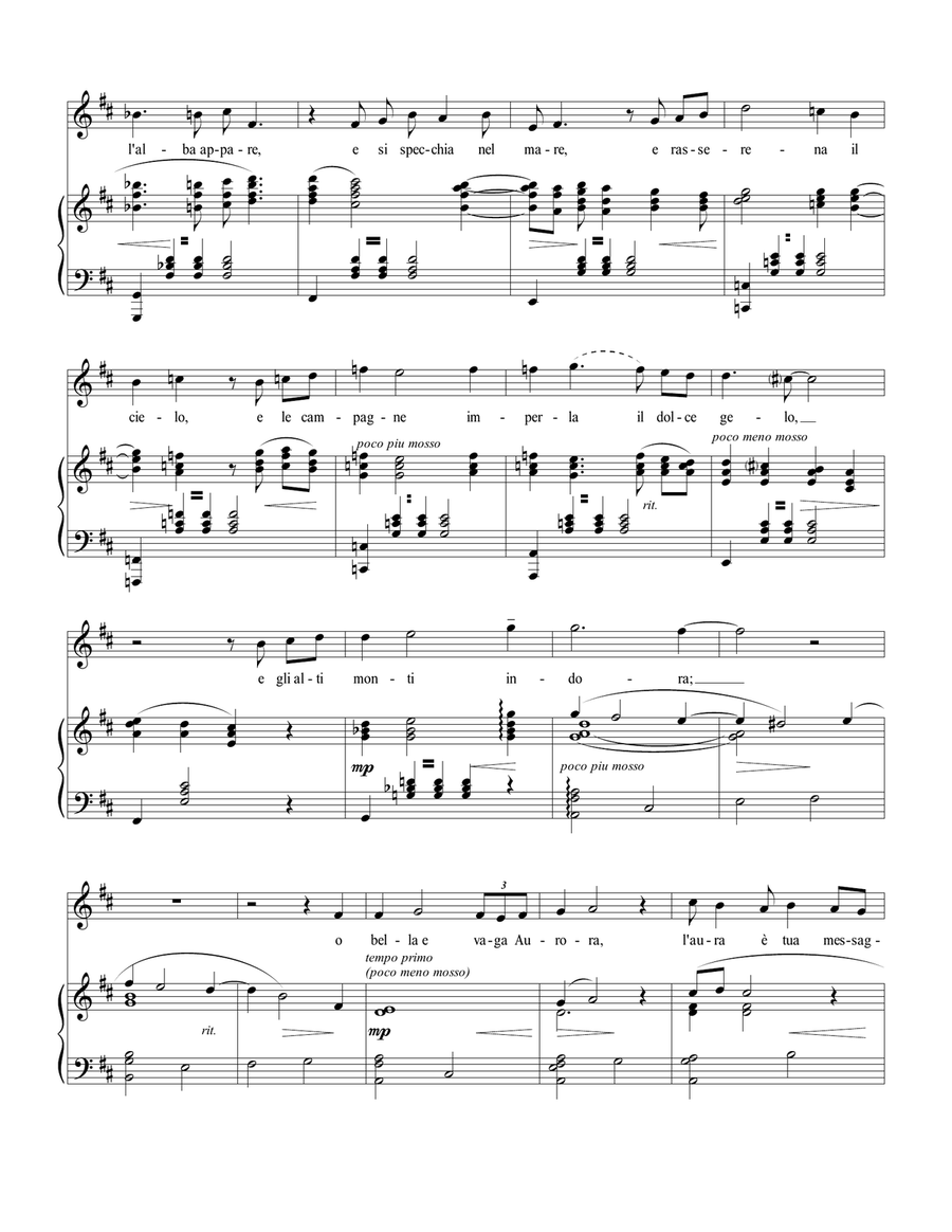 Ecco mormorar l'onde Voice scores gallery preview page 2