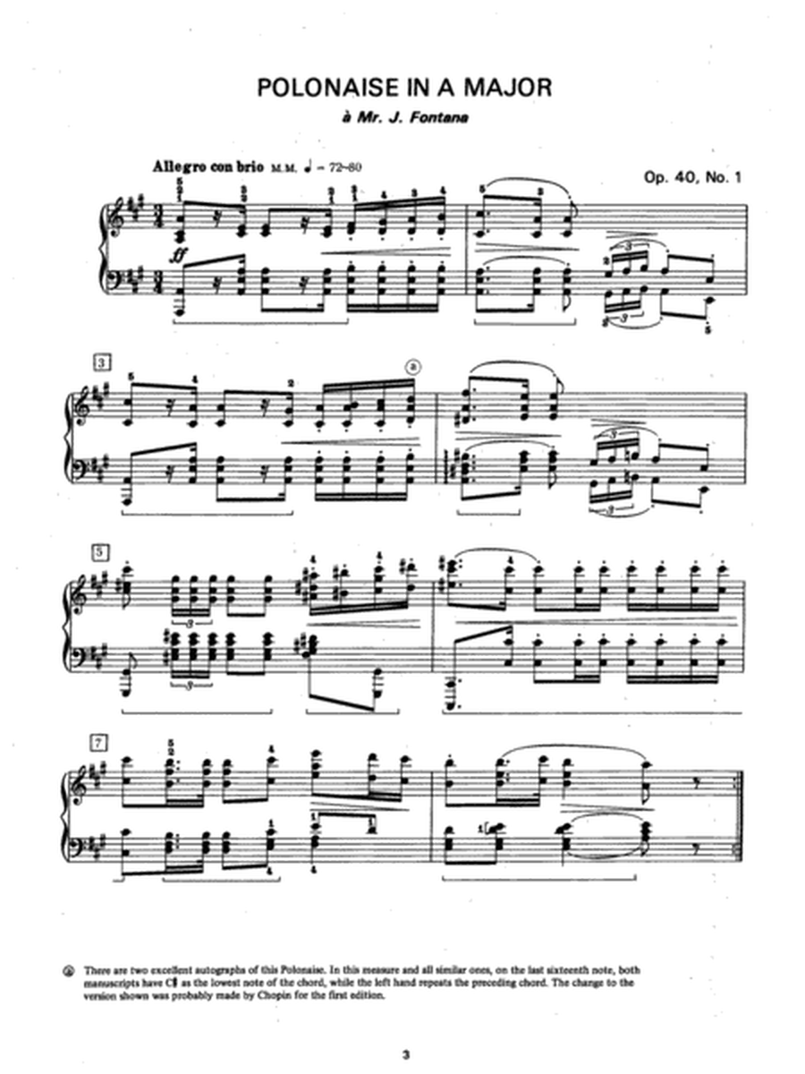 Polonaise in A Major, Op. 40, No. 1
