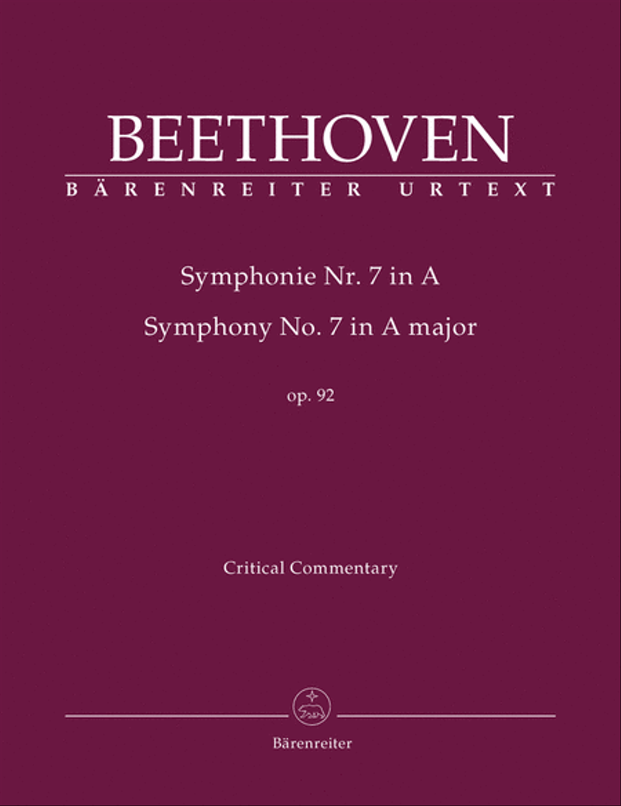Symphony, No. 7 A major, Op. 92 Orchestra scores gallery preview page 1
