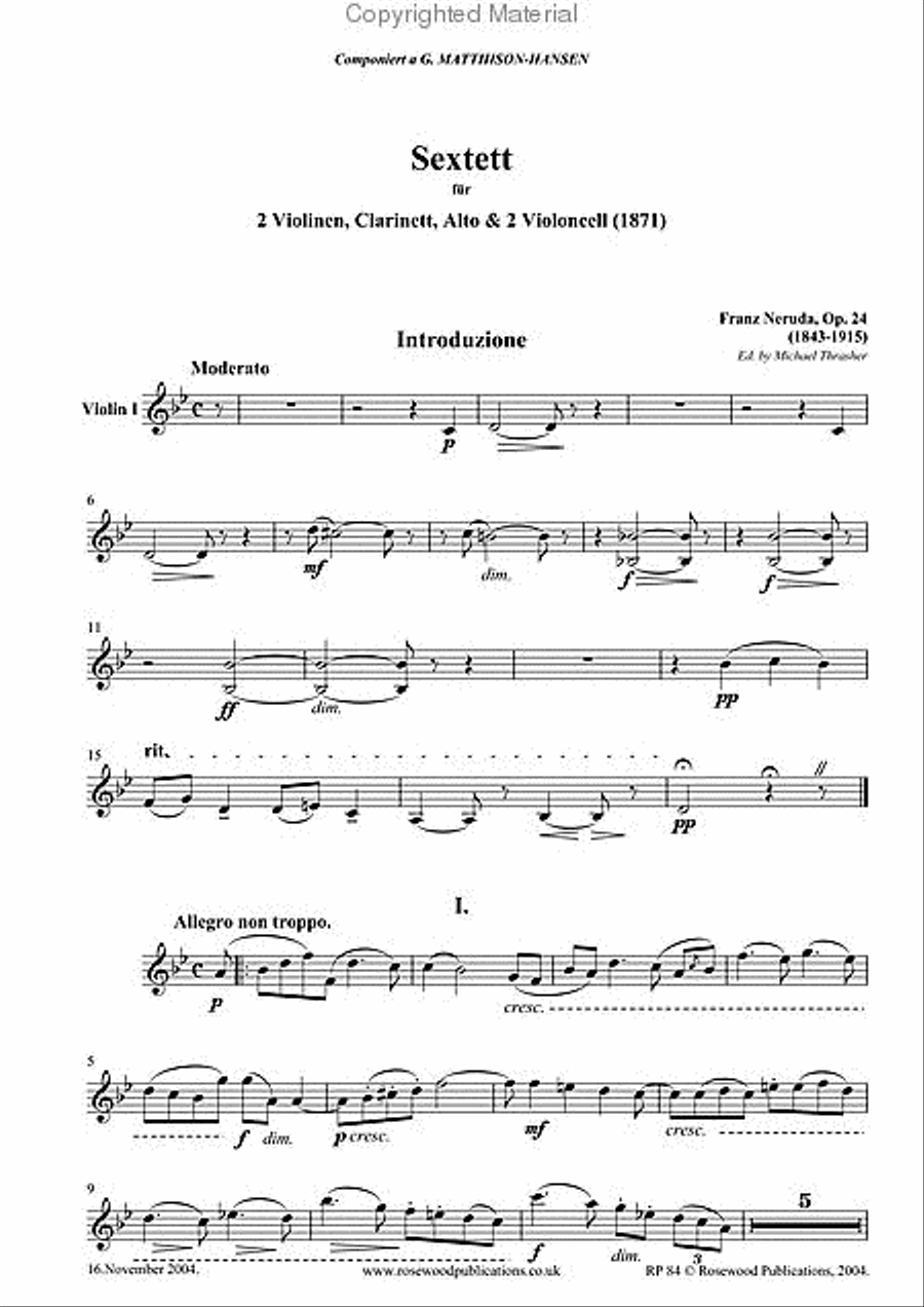 Sextet Sextet Clarinet scores gallery preview page 4