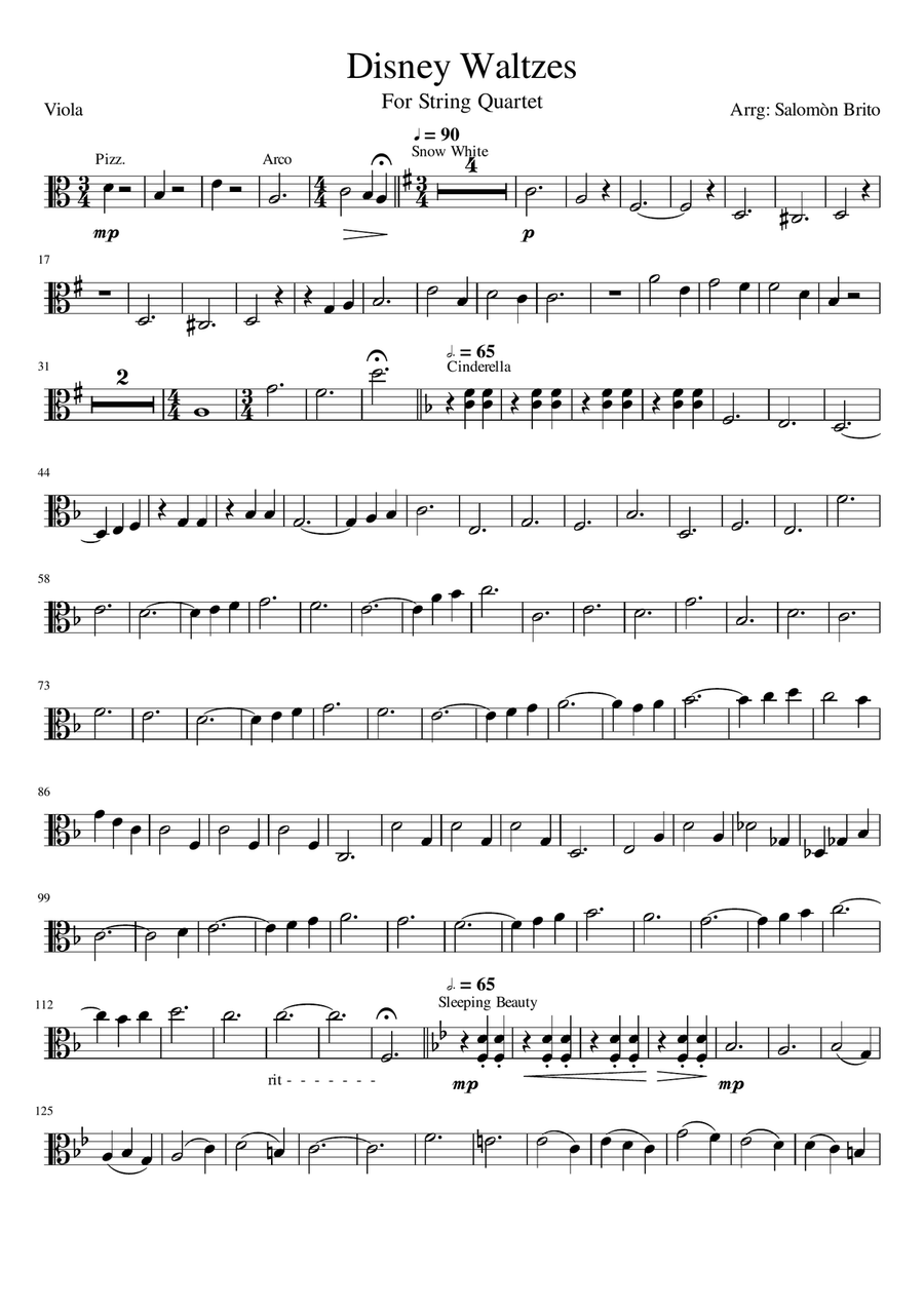 Book cover for Disney Waltzes. Viola