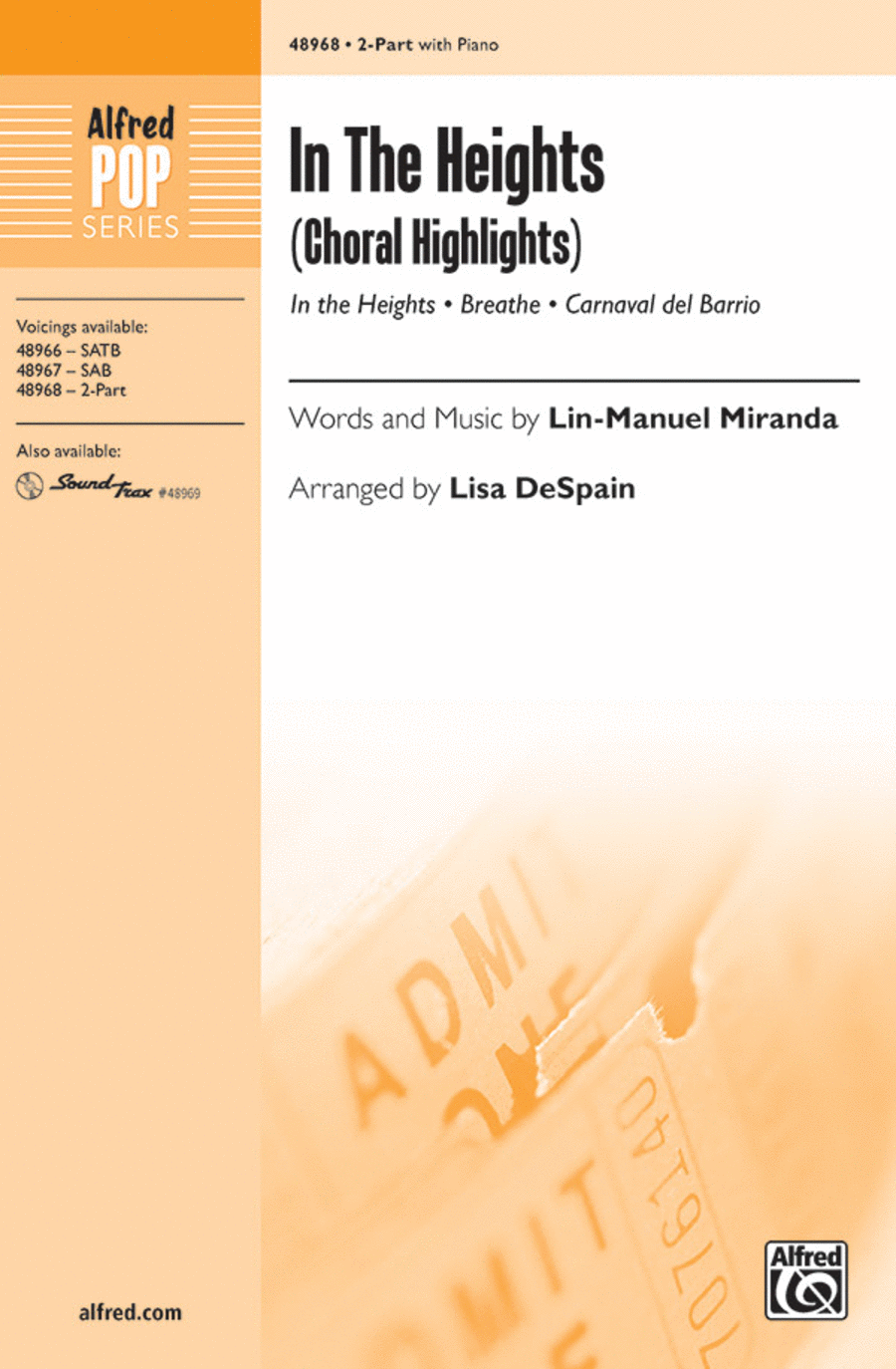 In the Heights (Choral Highlights) 2-Part scores gallery preview page 1
