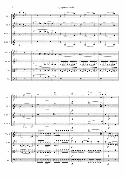Symphony No. 40 in G minor, K. 550 Movement I