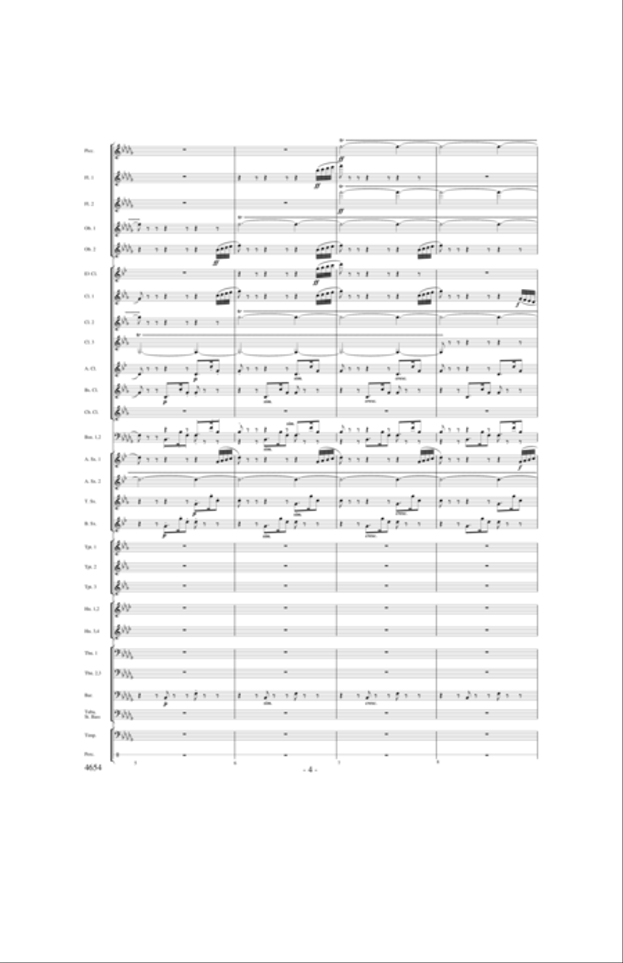 Ride of the Valkyries Concert Band scores gallery preview page 3