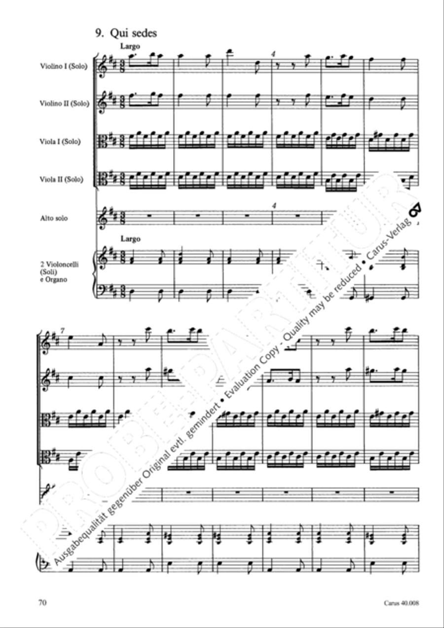 Introduzione e Gloria 4-Part scores gallery preview page 71