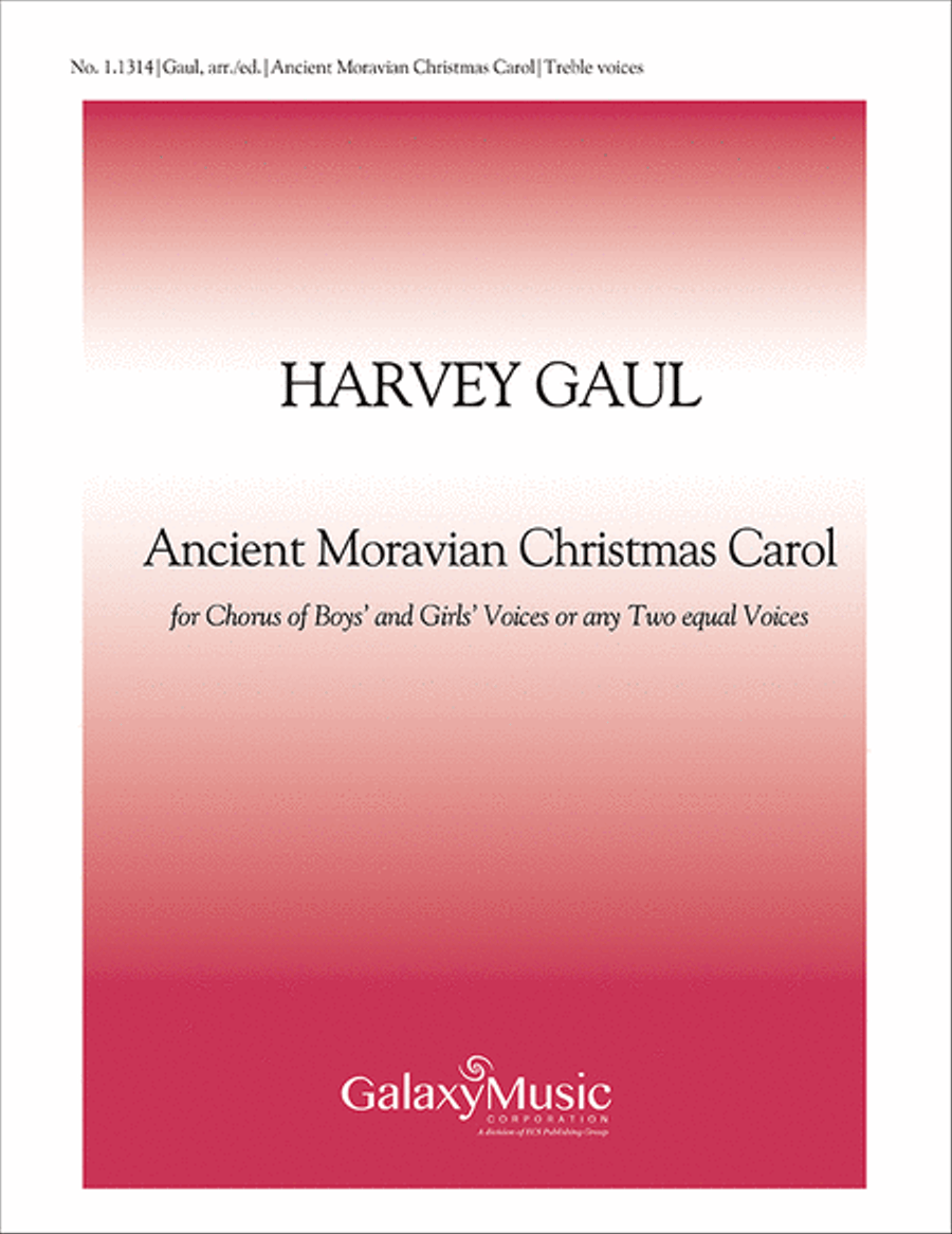 Ancient Moravian Christmas Carol 2-Part scores gallery preview page 1