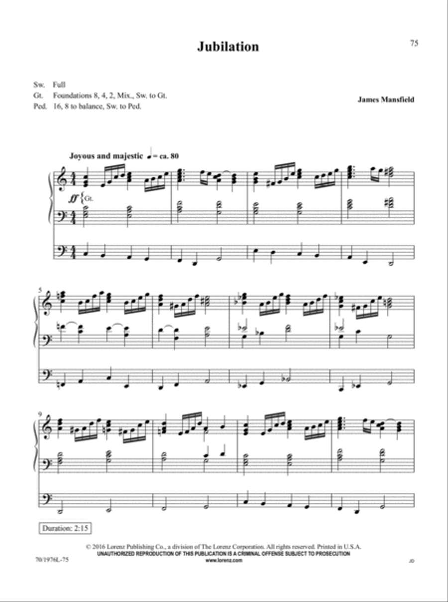The Organist's Library, Vol. 60 Organ Solo scores gallery preview page 27