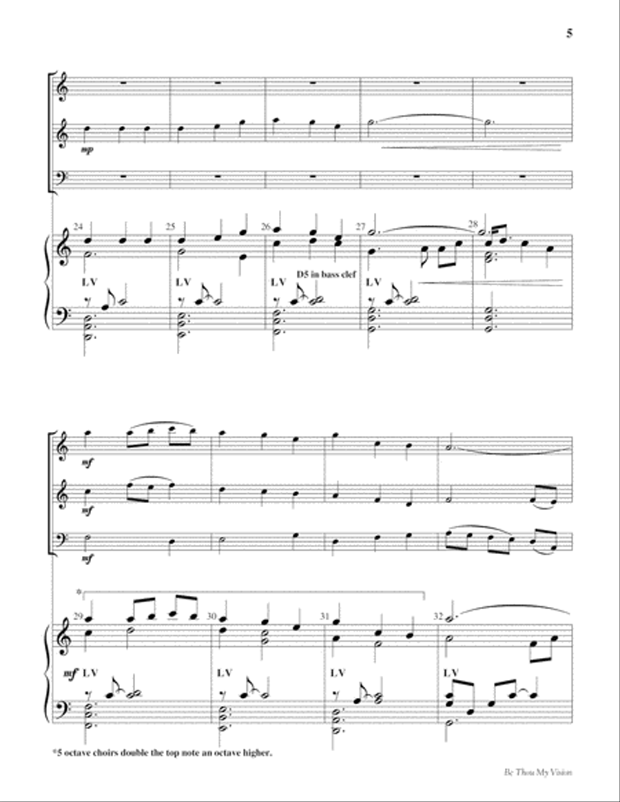 Be Thou My Vision Be Thou My Vision 5-Octaves scores gallery preview page 5