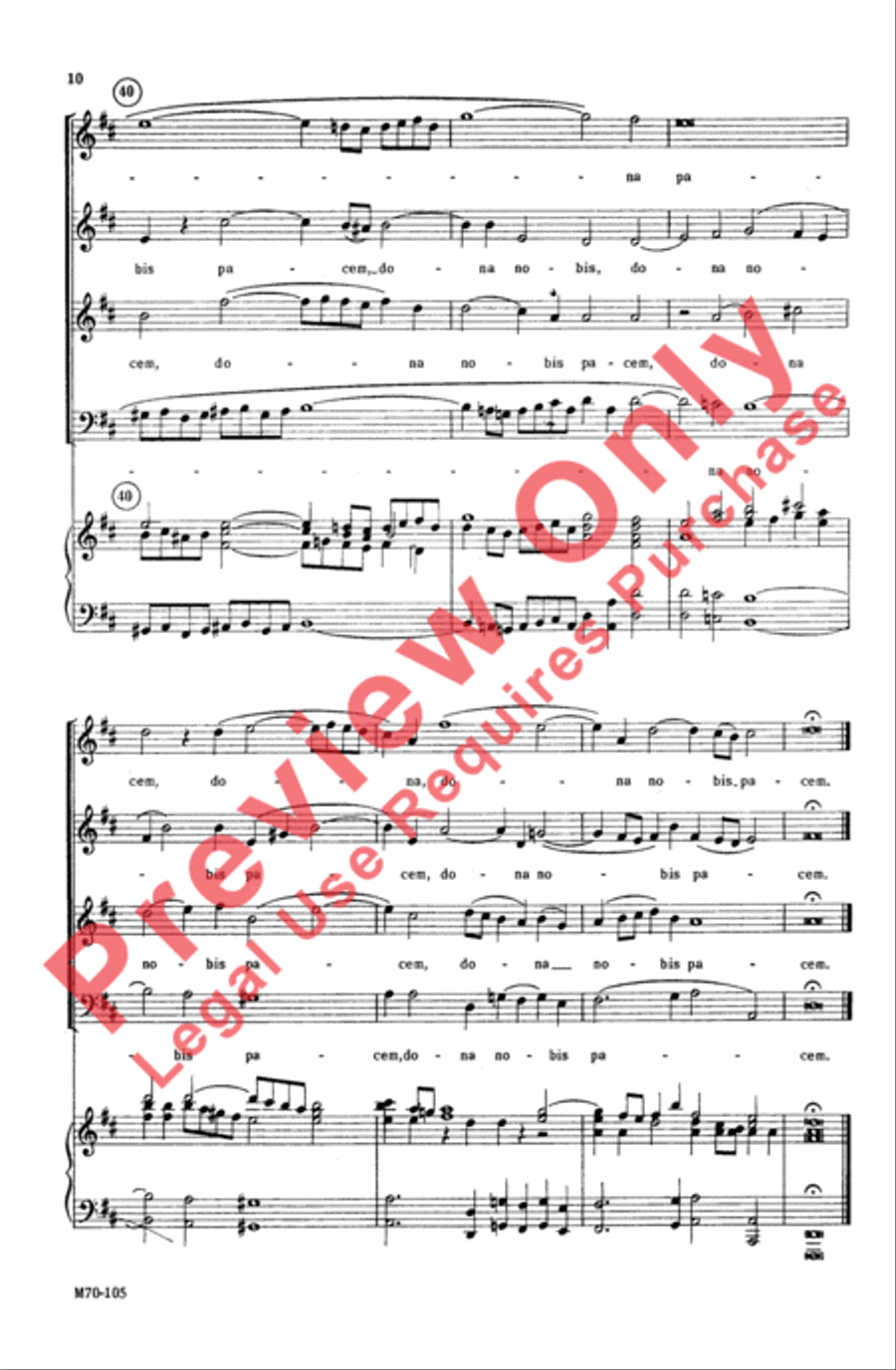 Dona Nobis Pacem Dona Nobis Pacem 4-Part scores gallery preview page 9