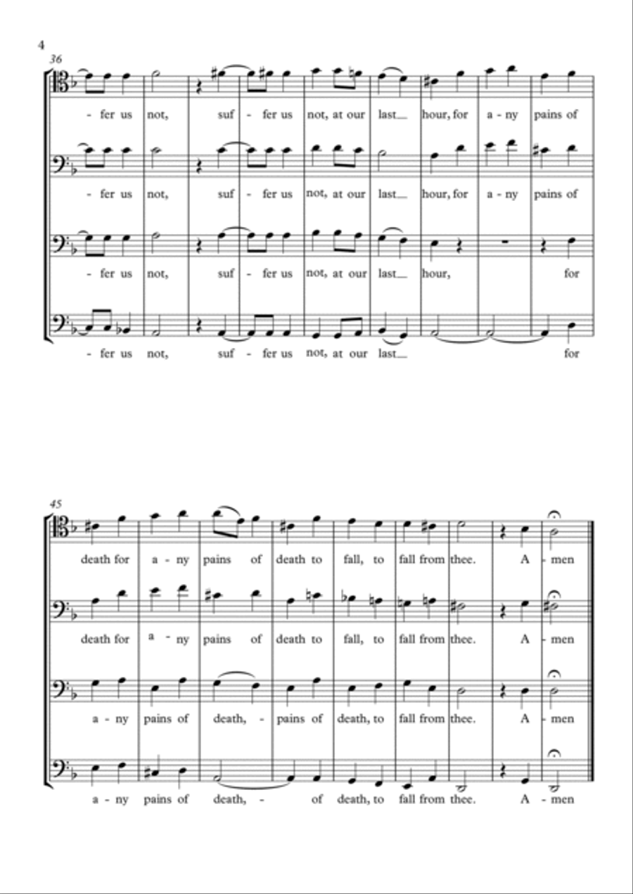 Thou knowest, Lord Brass Ensemble scores gallery preview page 4