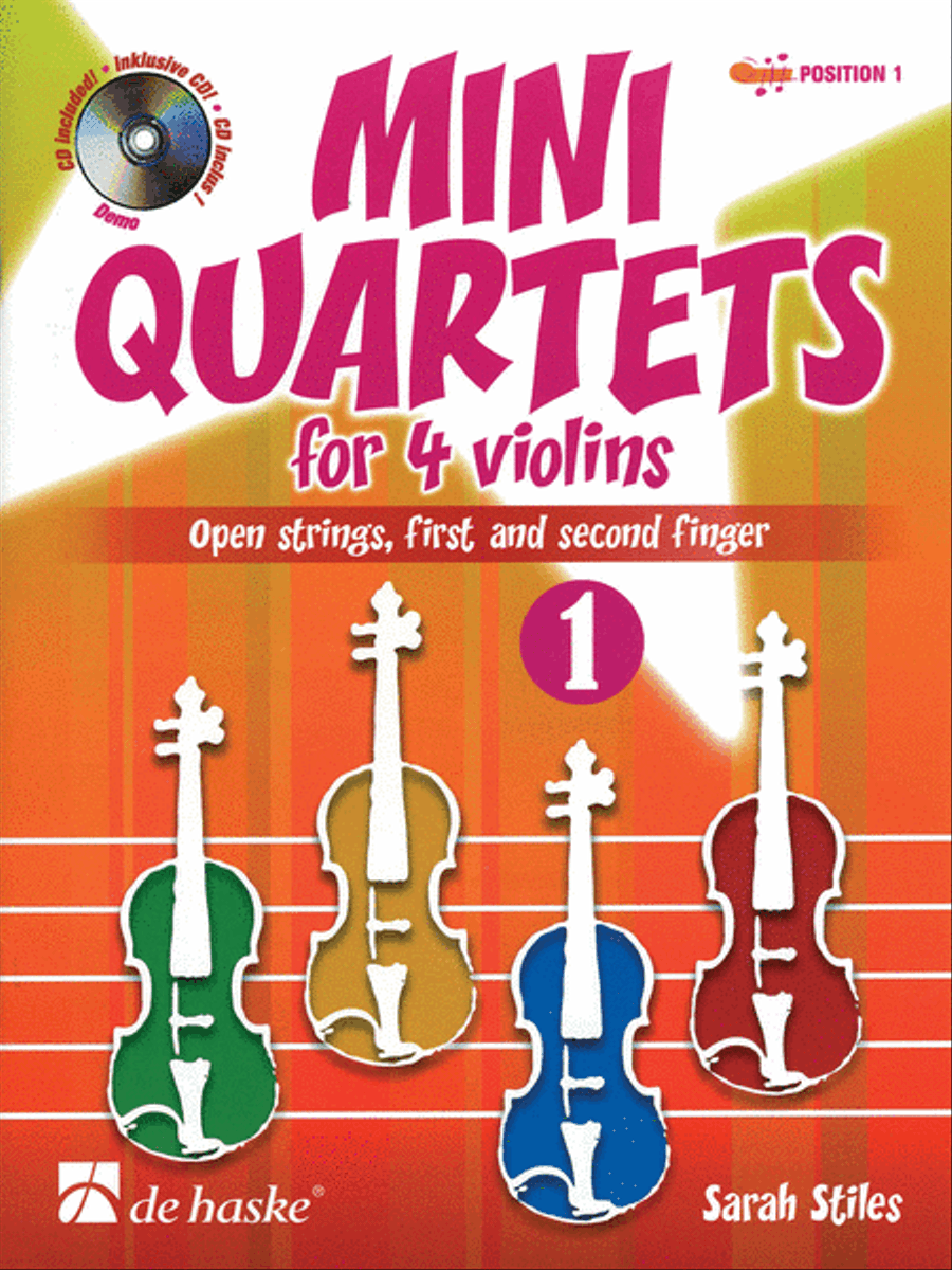 Mini Quartets for 4 Violins Violin scores gallery preview page 1