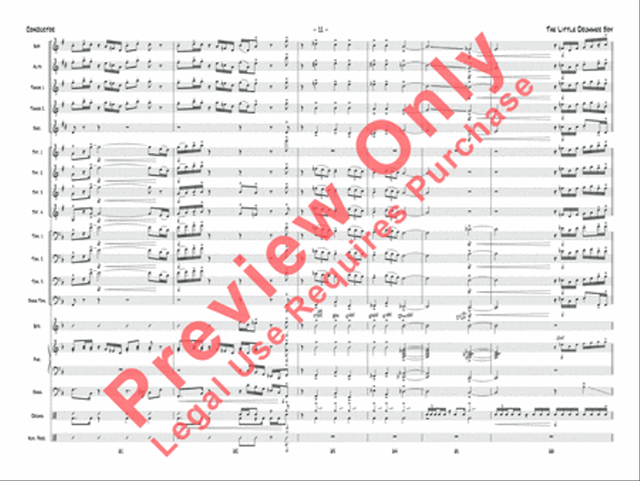 The Little Drummer Boy Jazz Ensemble scores gallery preview page 12