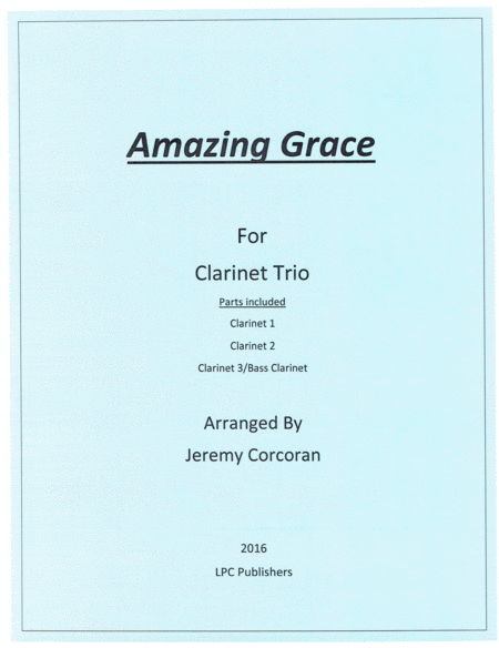 Amazing Grace for Clarinet Trio image number null