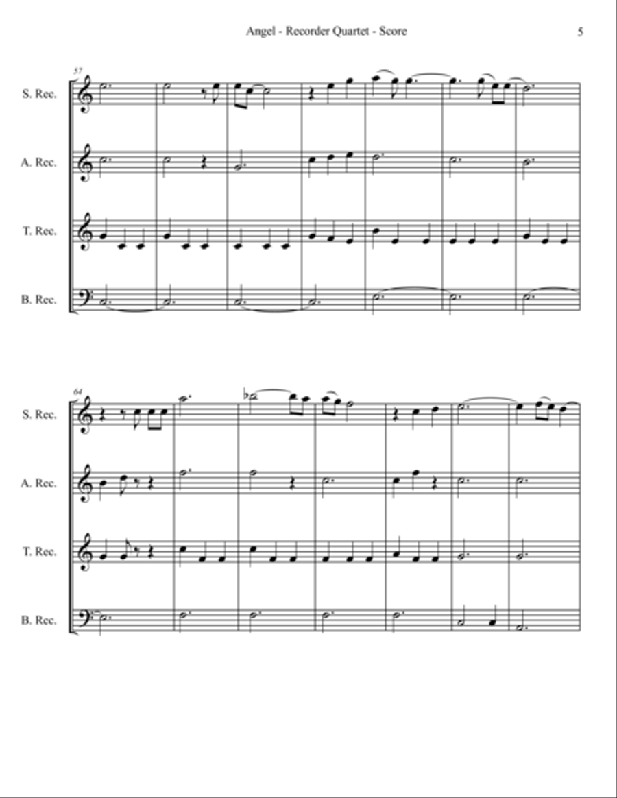 Angel Woodwind Quartet scores gallery preview page 5
