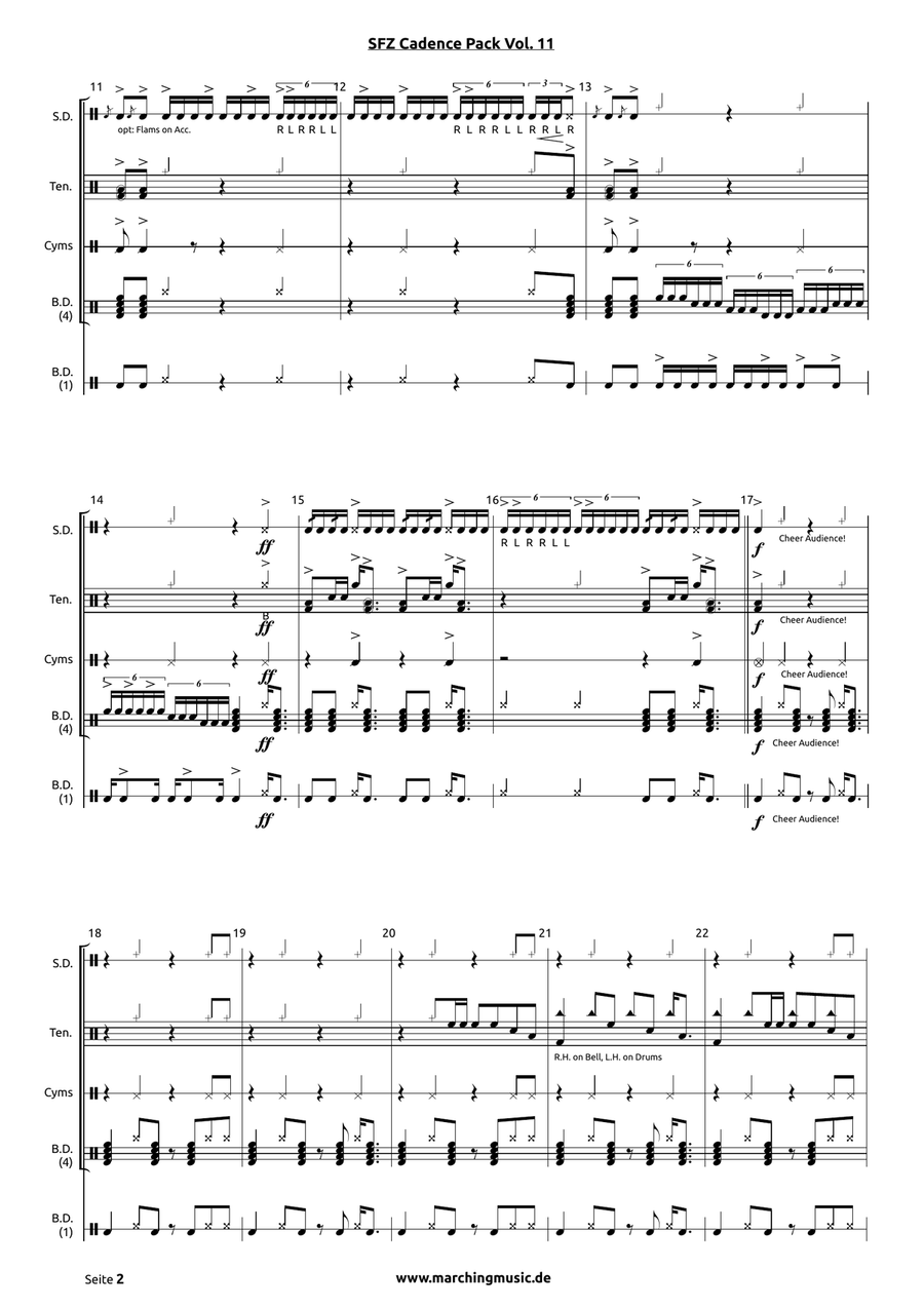 HPG Street Cadence Drum Set scores gallery preview page 3