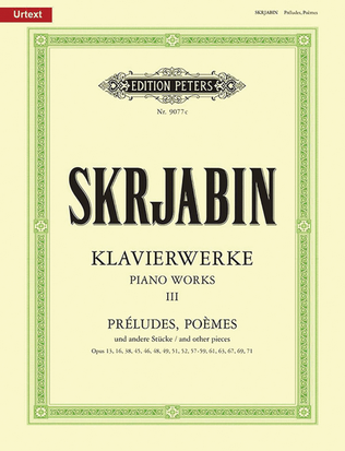Book cover for Selected Piano Works -- Préludes, Poèm