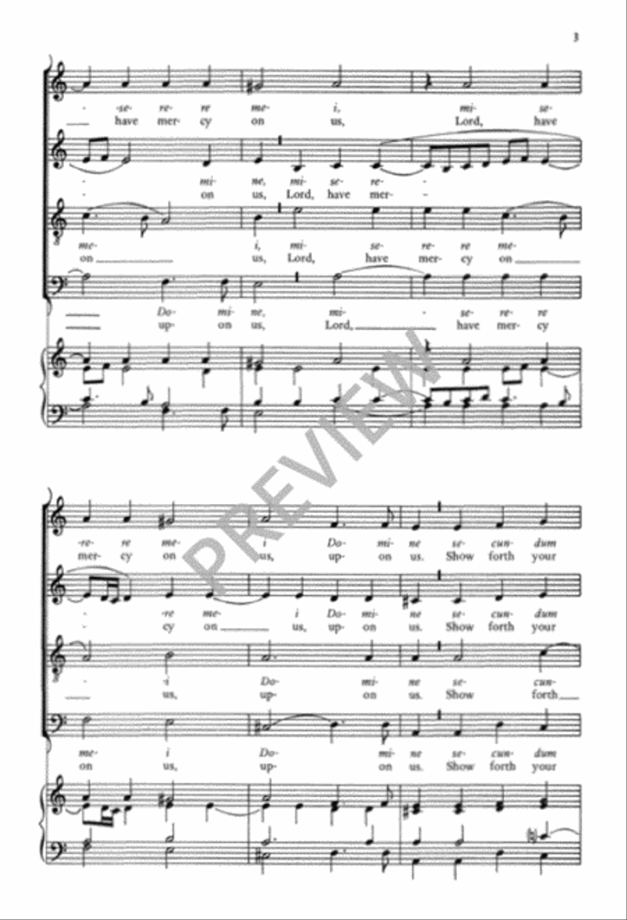 Miserere Mei 4-Part scores gallery preview page 4