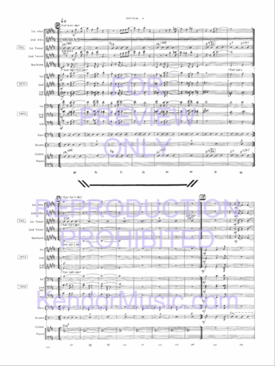 Spectrum Jazz Ensemble scores gallery preview page 7